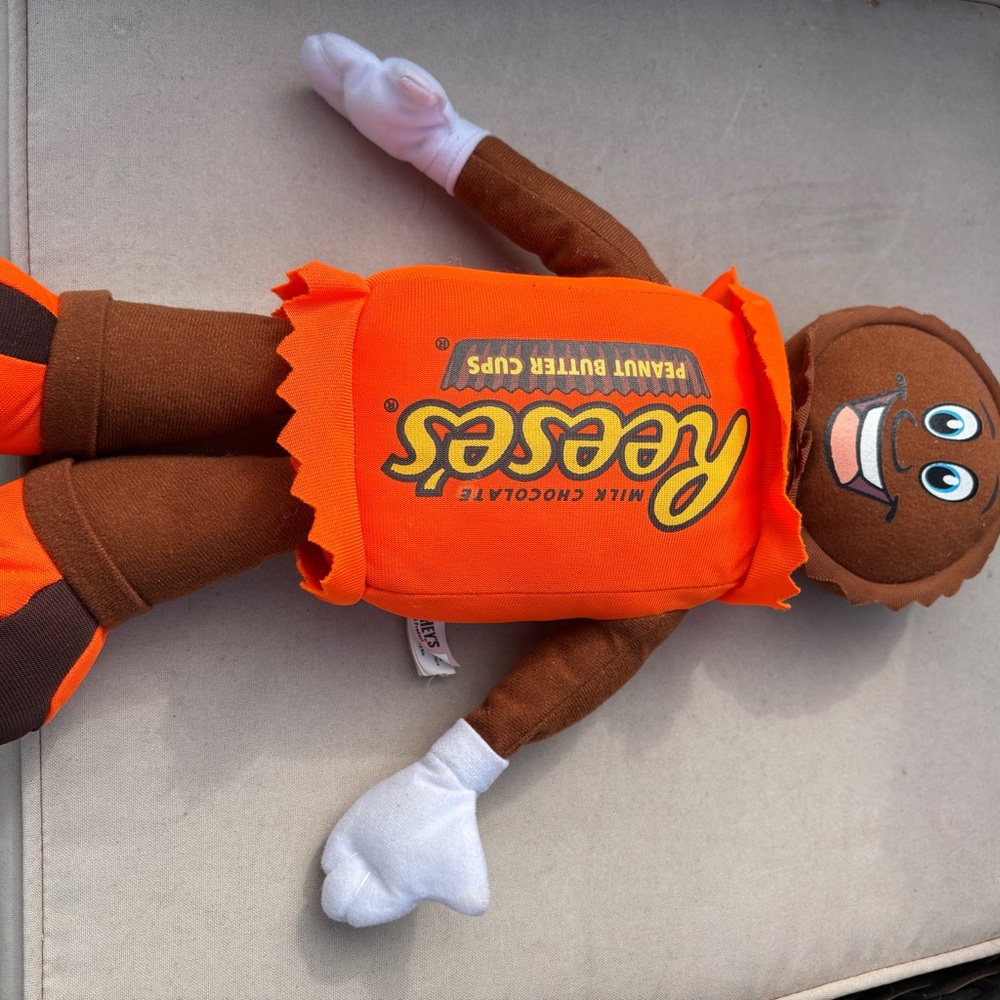 Peanut Butter Cup Plush Toy - Brown and Orange